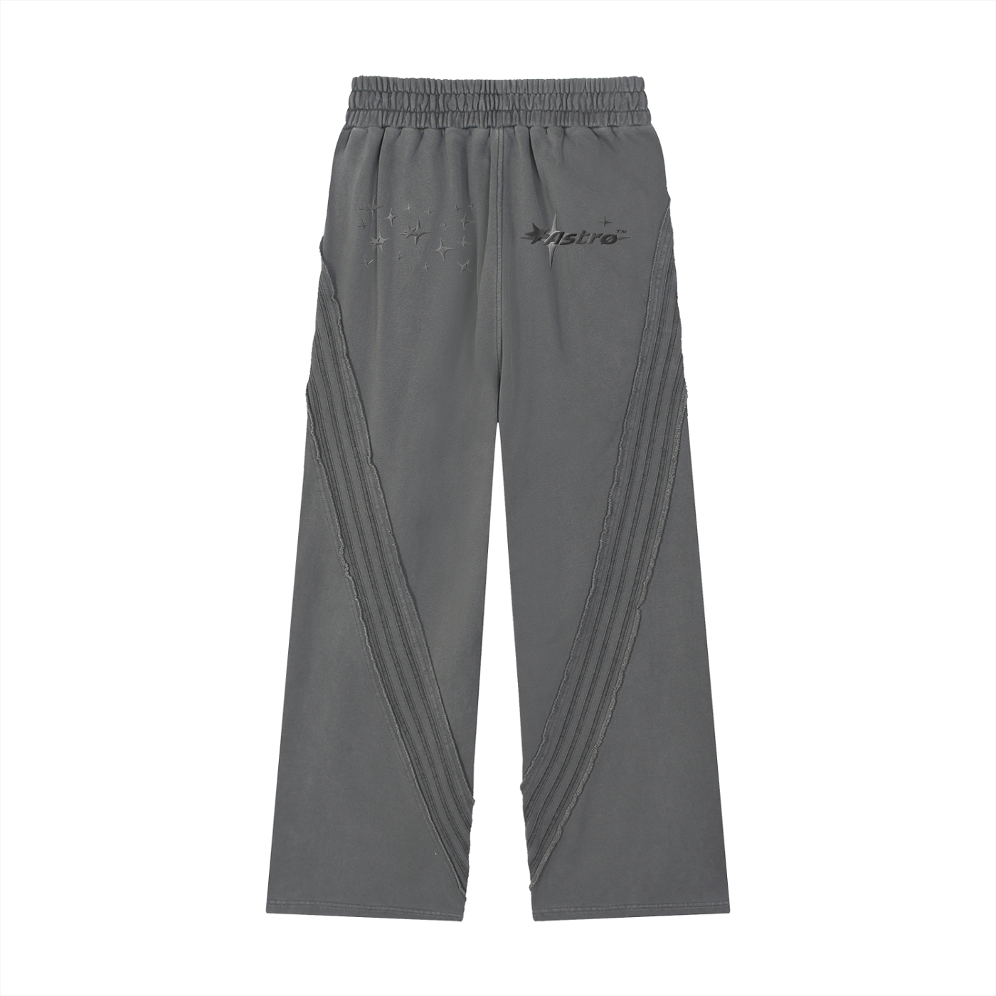 Snow Washed Tape Raw Edge Sweatpants