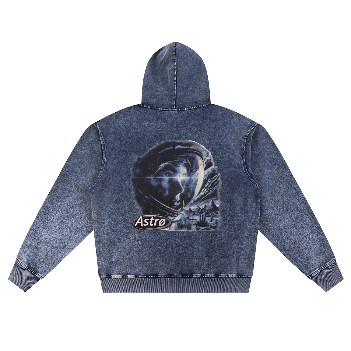 Snow Wash Oversized Hoodie