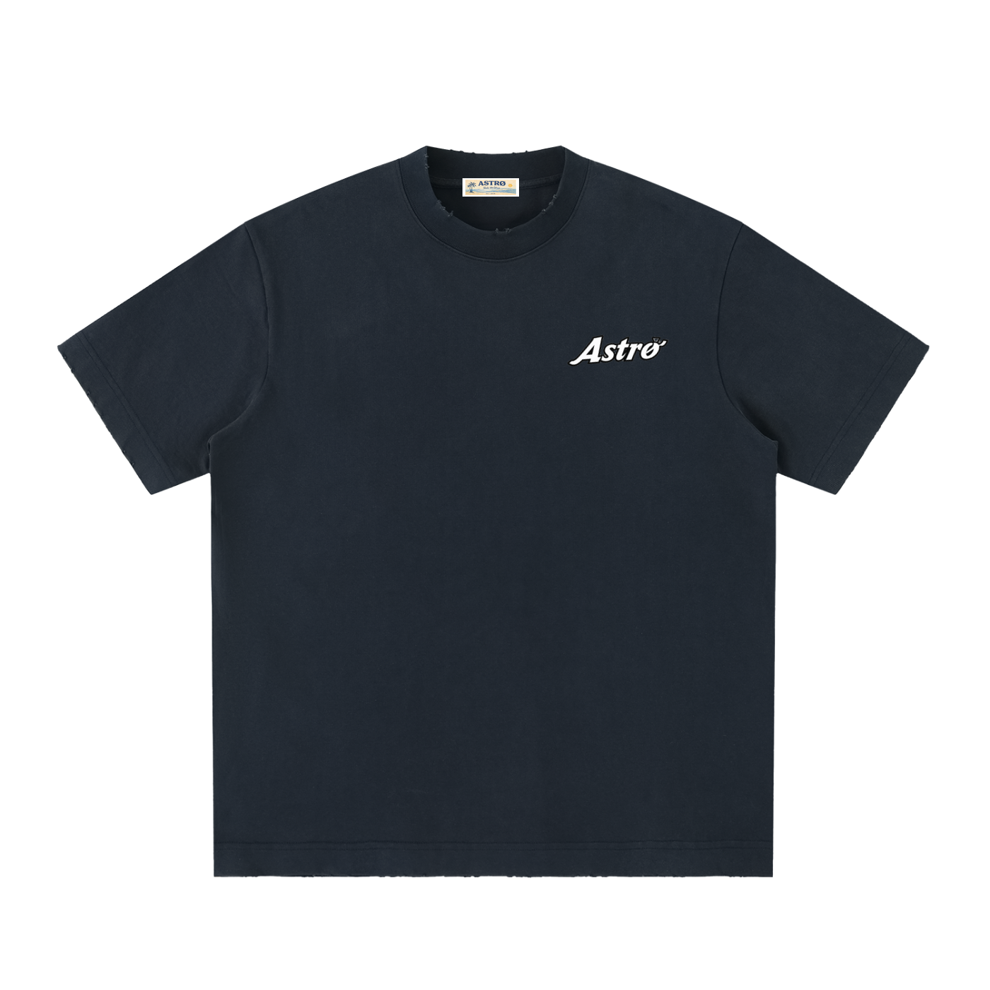 Heavyweight Vintage Washed Frayed T-Shirt