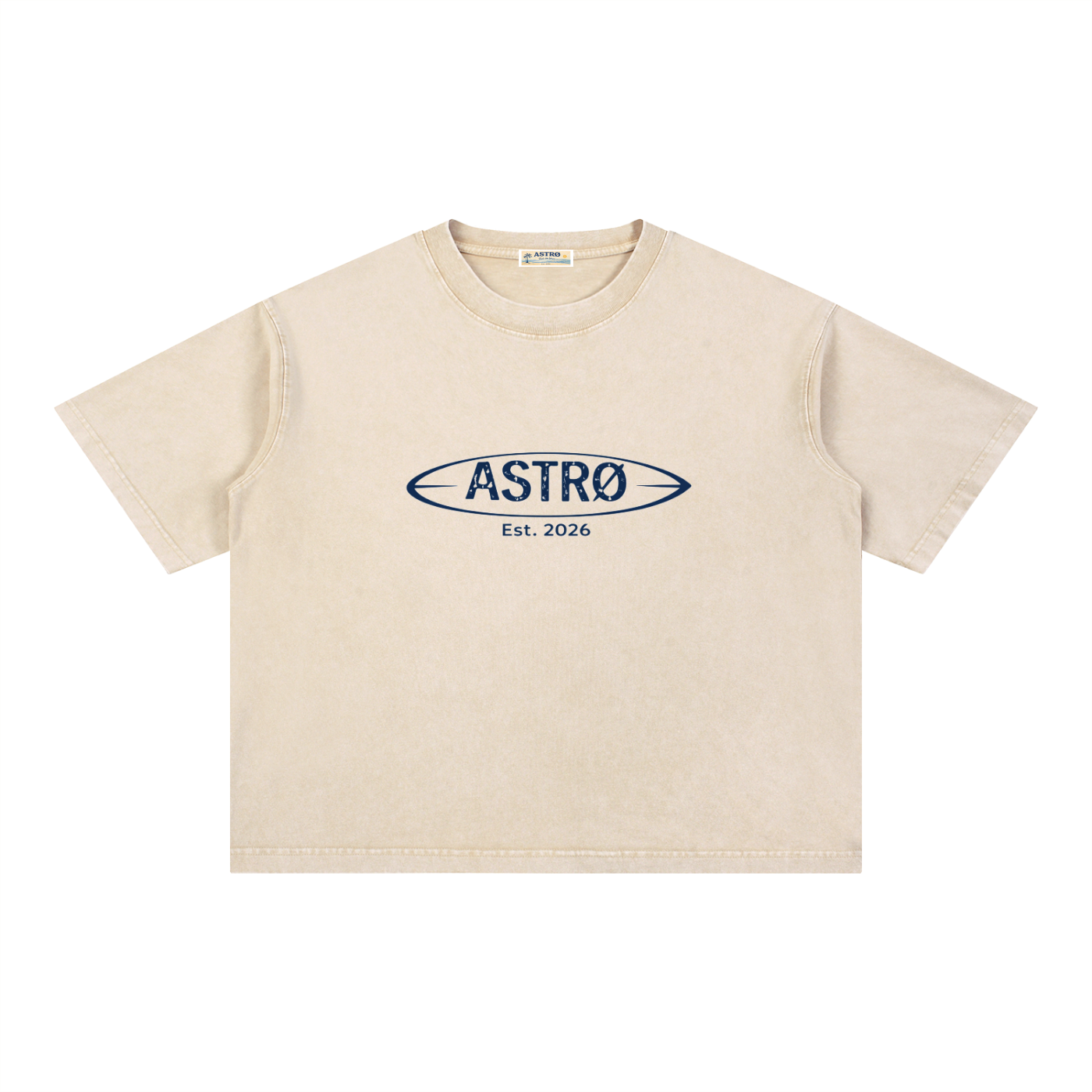 Mineral Wash Boxy Cotton T-Shirt