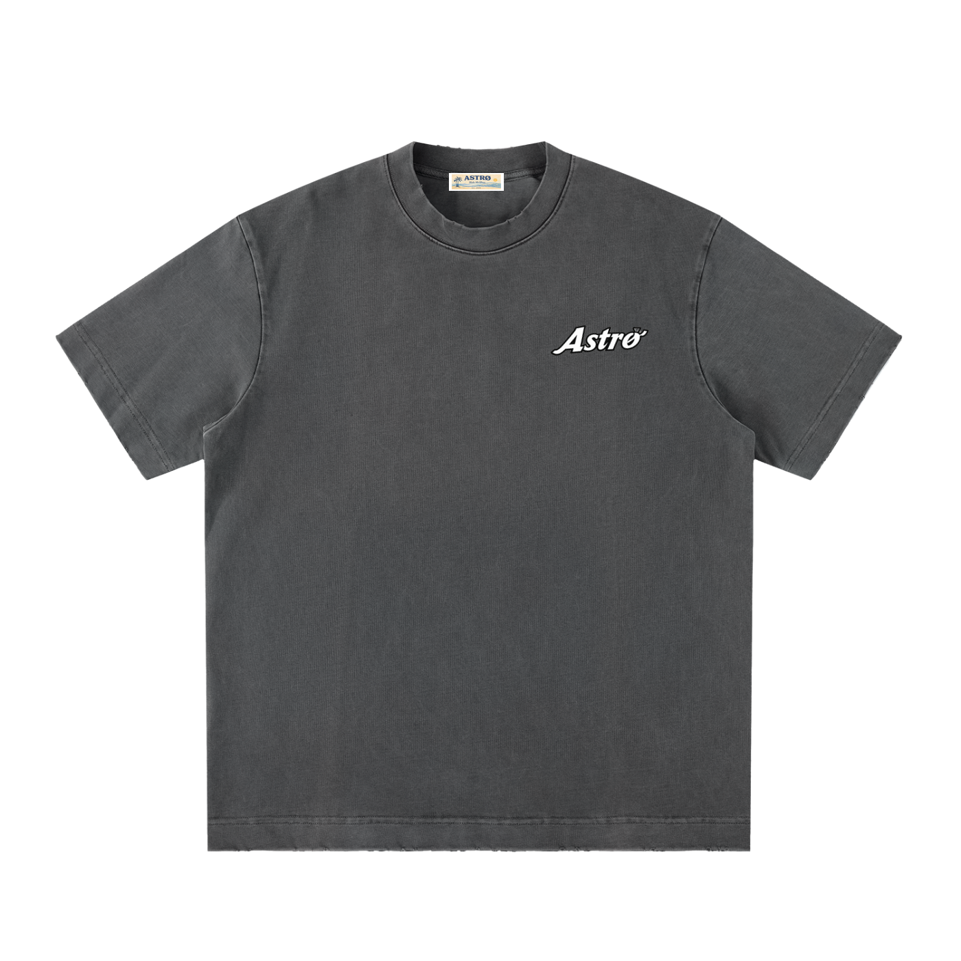 Heavyweight Vintage Washed Frayed T-Shirt
