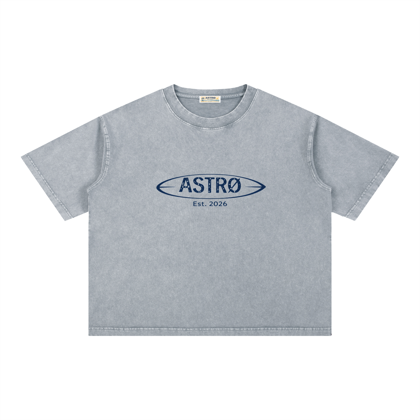 Mineral Wash Boxy Cotton T-Shirt