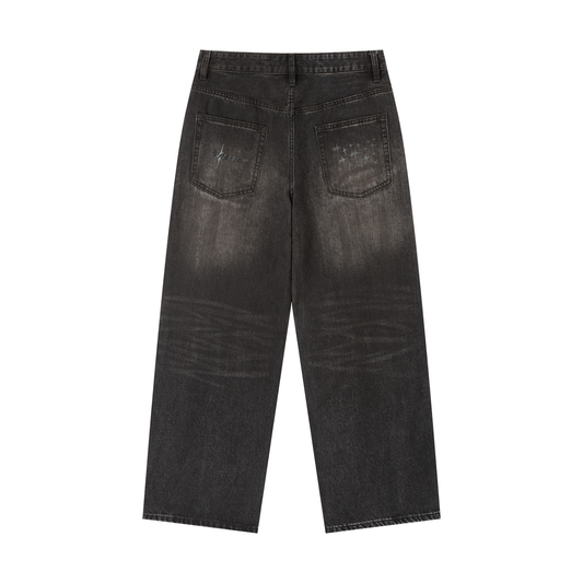 Vintage Wash Heavyweight Denim Jeans