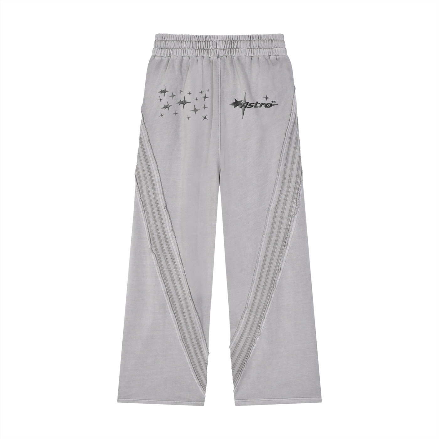 Snow Washed Tape Raw Edge Sweatpants