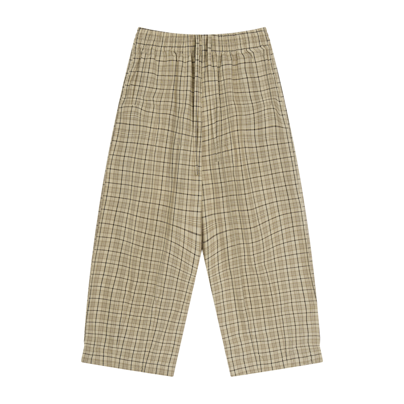 Unisex Plaid Wide Leg Pants