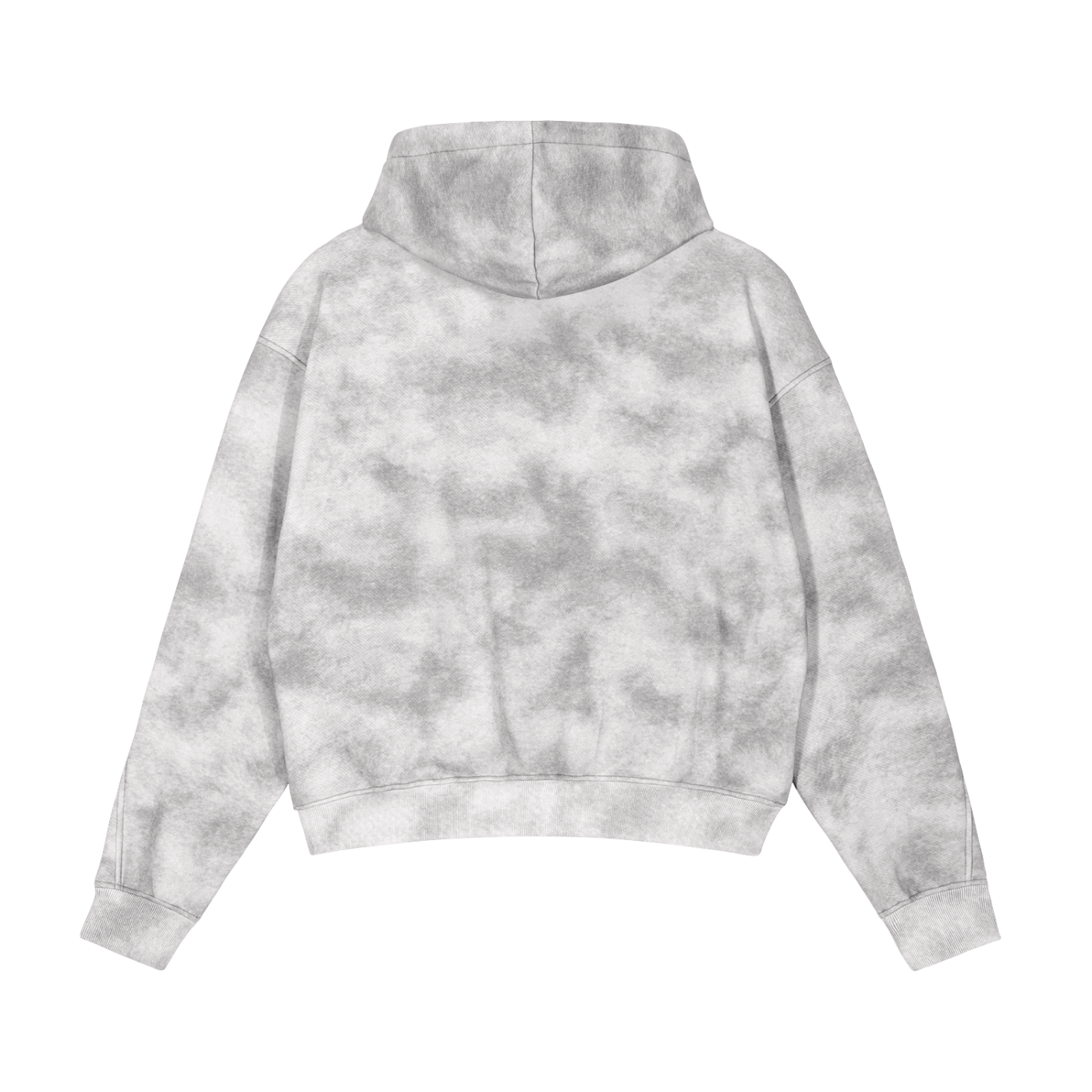 Dirty Washed Zip-Up Fleece Hoodie Astro