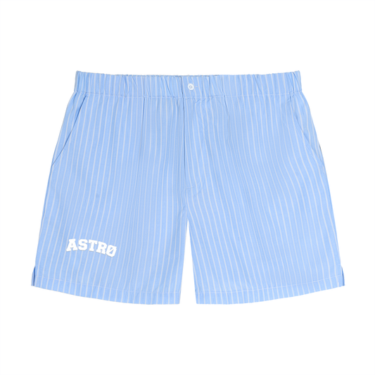 Striped Elastic Waist Shorts