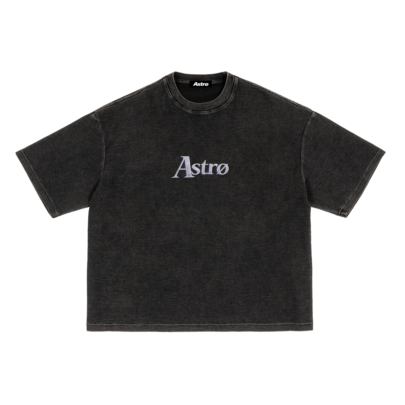 Textured Waffle Washed Boxy T-Shirt