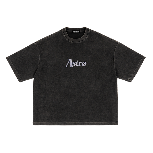 Textured Waffle Washed Boxy T-Shirt