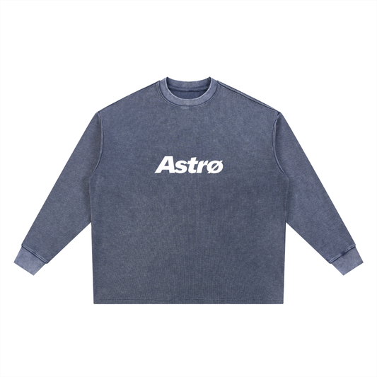 Mineral Wash Waffle Oversized T-Shirt