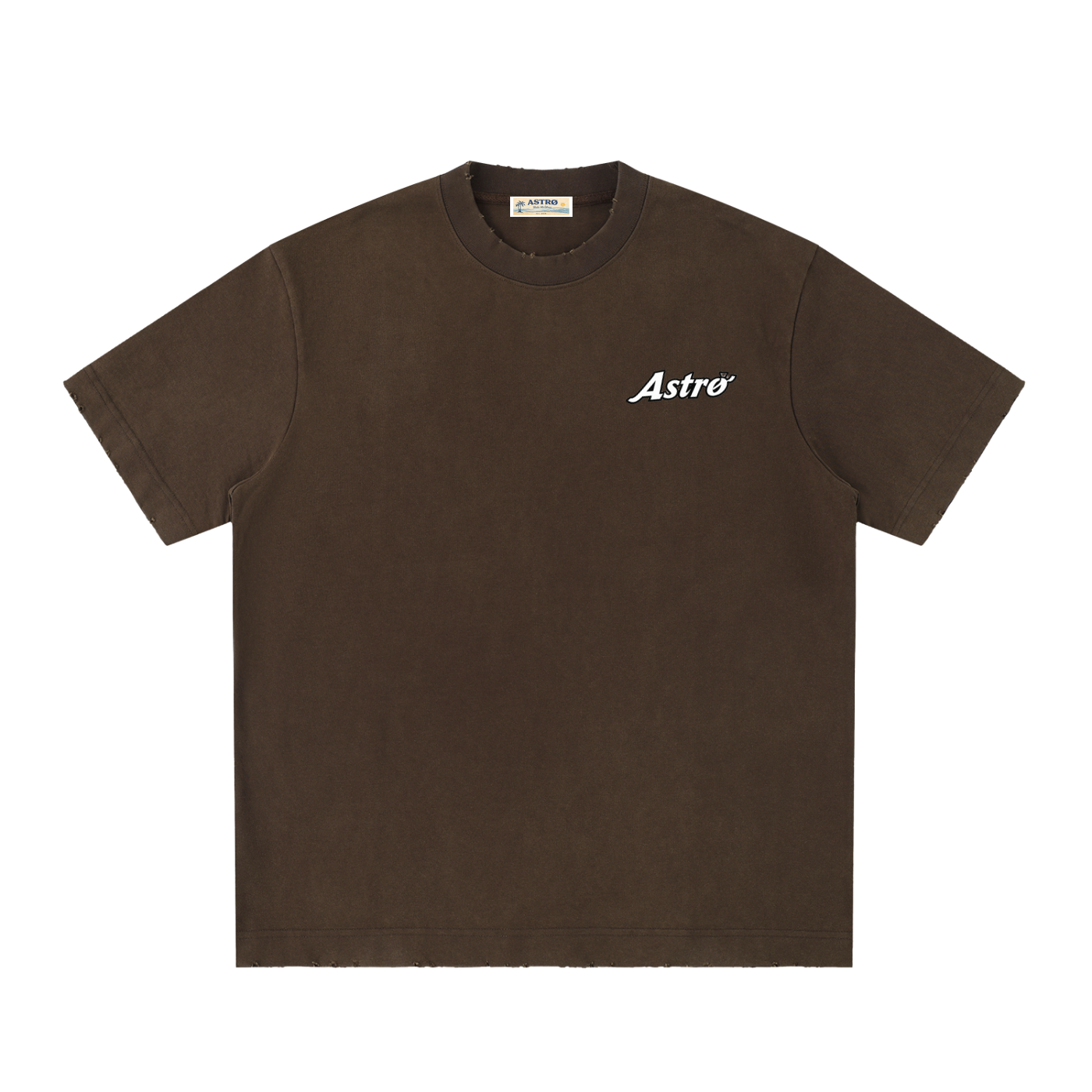 Heavyweight Vintage Washed Frayed T-Shirt