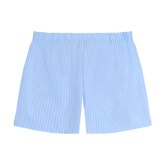 Striped Elastic Waist Shorts