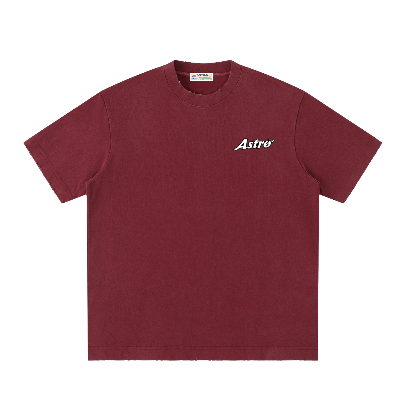 Heavyweight Vintage Washed Frayed T-Shirt