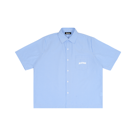 Striped Boxy Short Sleeve Shirt