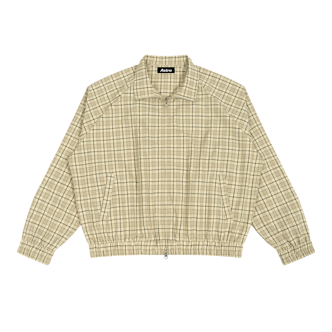 Unisex Plaid Full-Zip Track Jacket