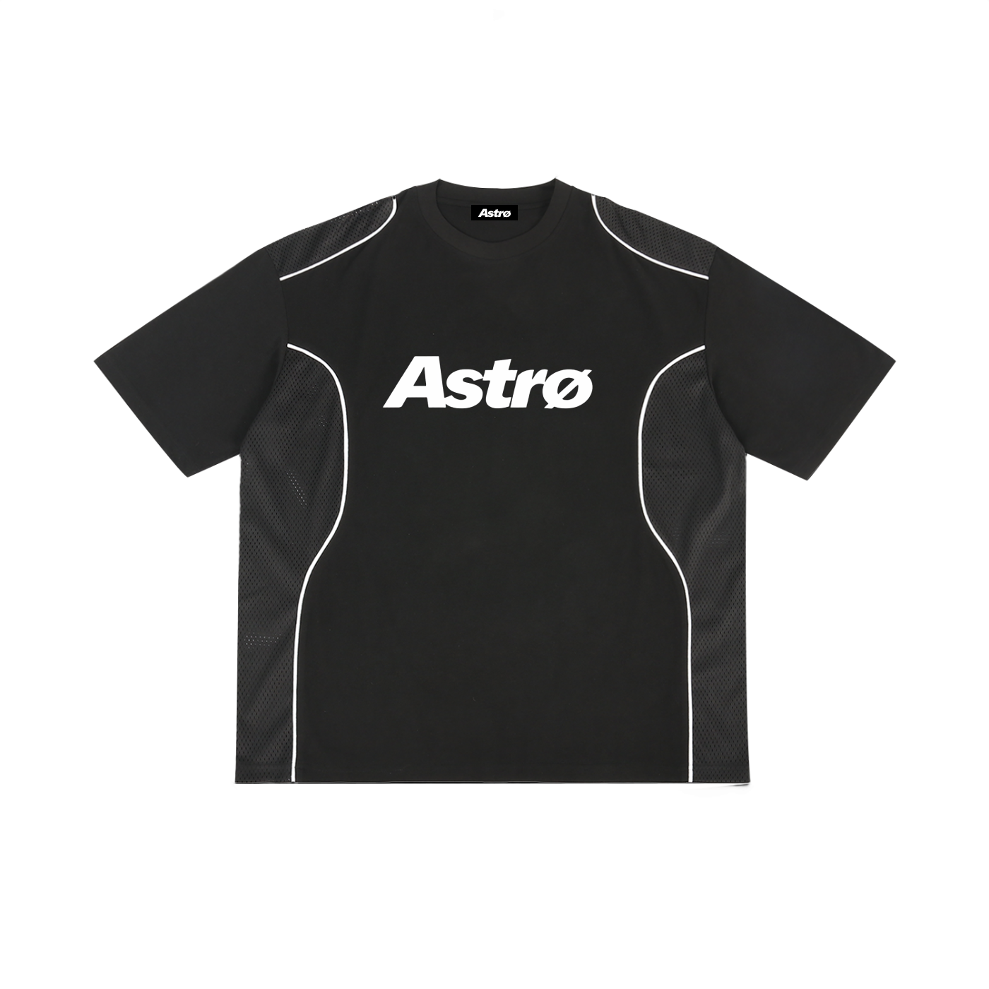 Contrast Piped Panel T-Shirt