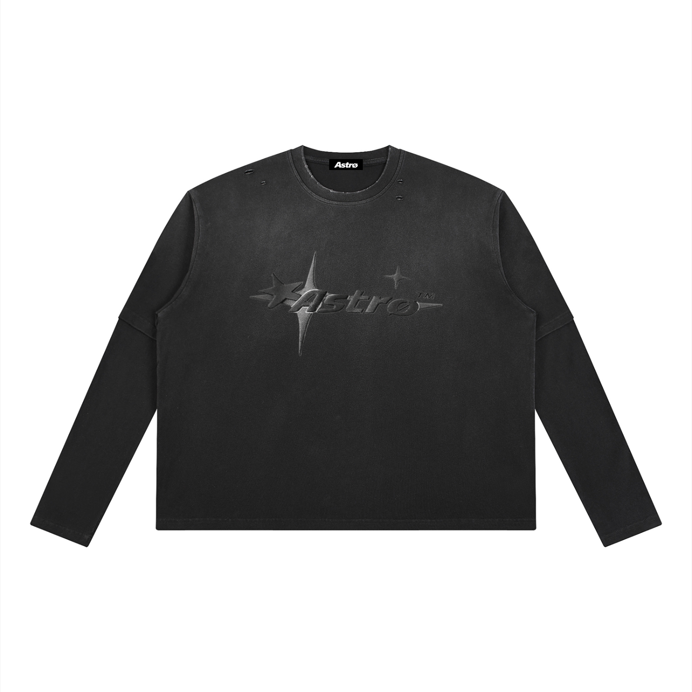 Unisex Vintage Wash Layered T-Shirt