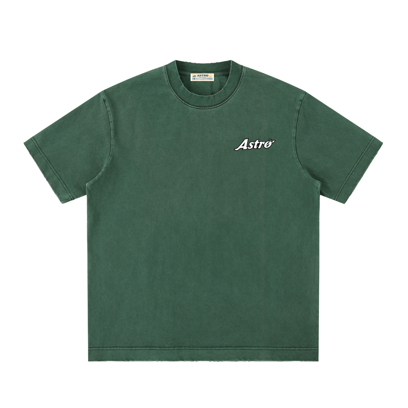 Heavyweight Vintage Washed Frayed T-Shirt