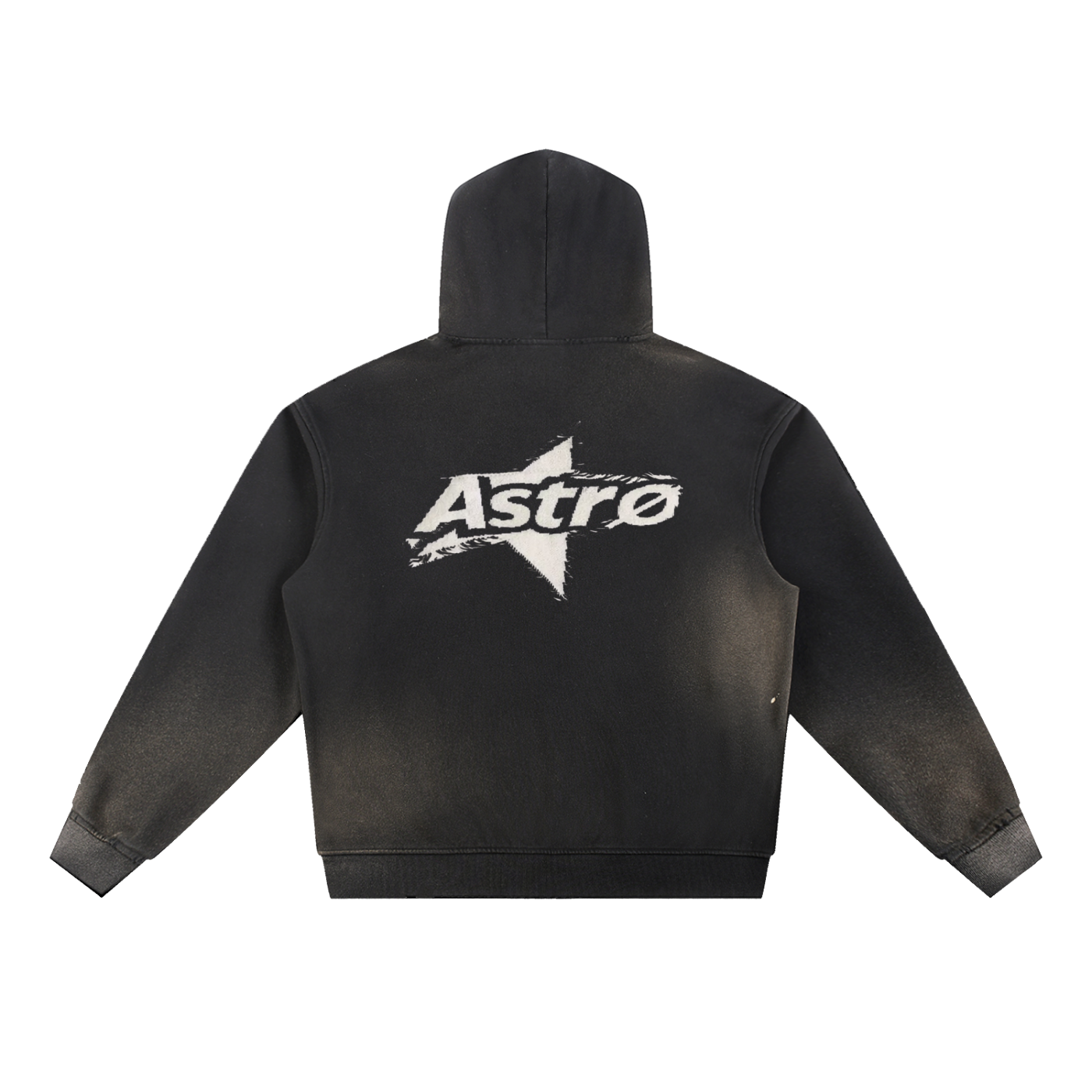 Sun Fade Frayed Fleece Hoodie