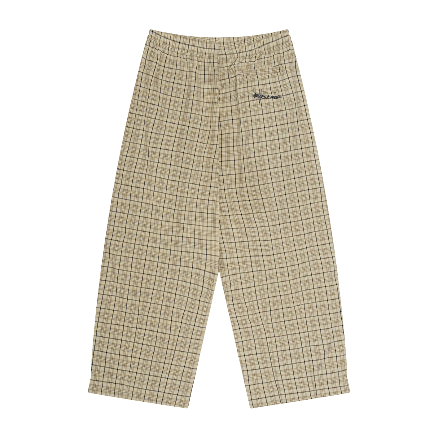 Unisex Plaid Wide Leg Pants