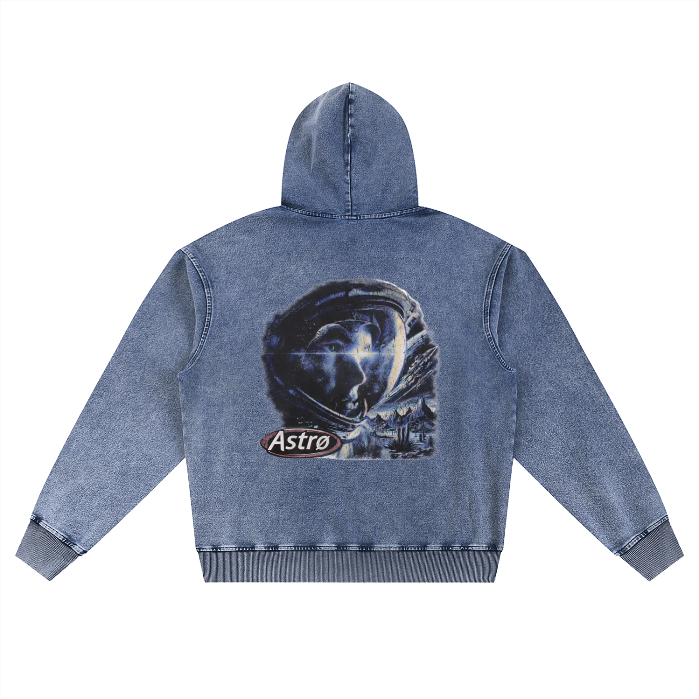 Snow Wash Oversized Hoodie