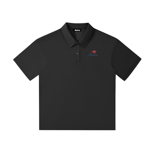 Drop Shoulder Short-Sleeve Polo