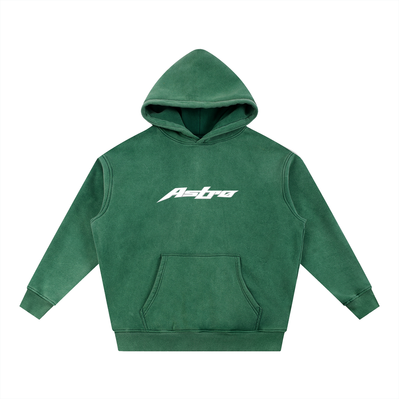 Snow Wash Fleece Oversize Hoodie