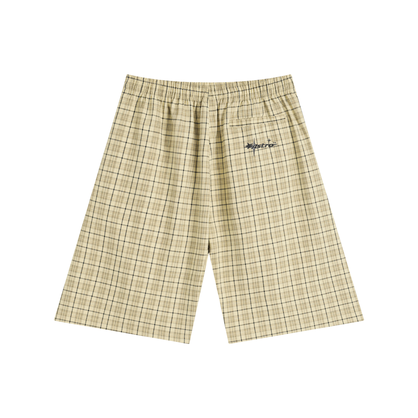 Unisex Plaid Wide Leg Shorts