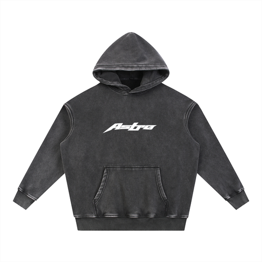 Snow Wash Fleece Oversize Hoodie