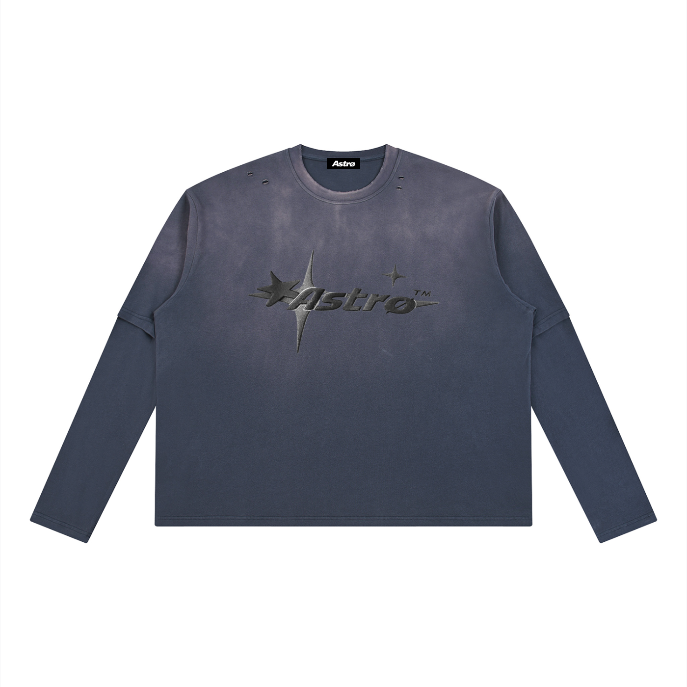 Unisex Vintage Wash Layered T-Shirt