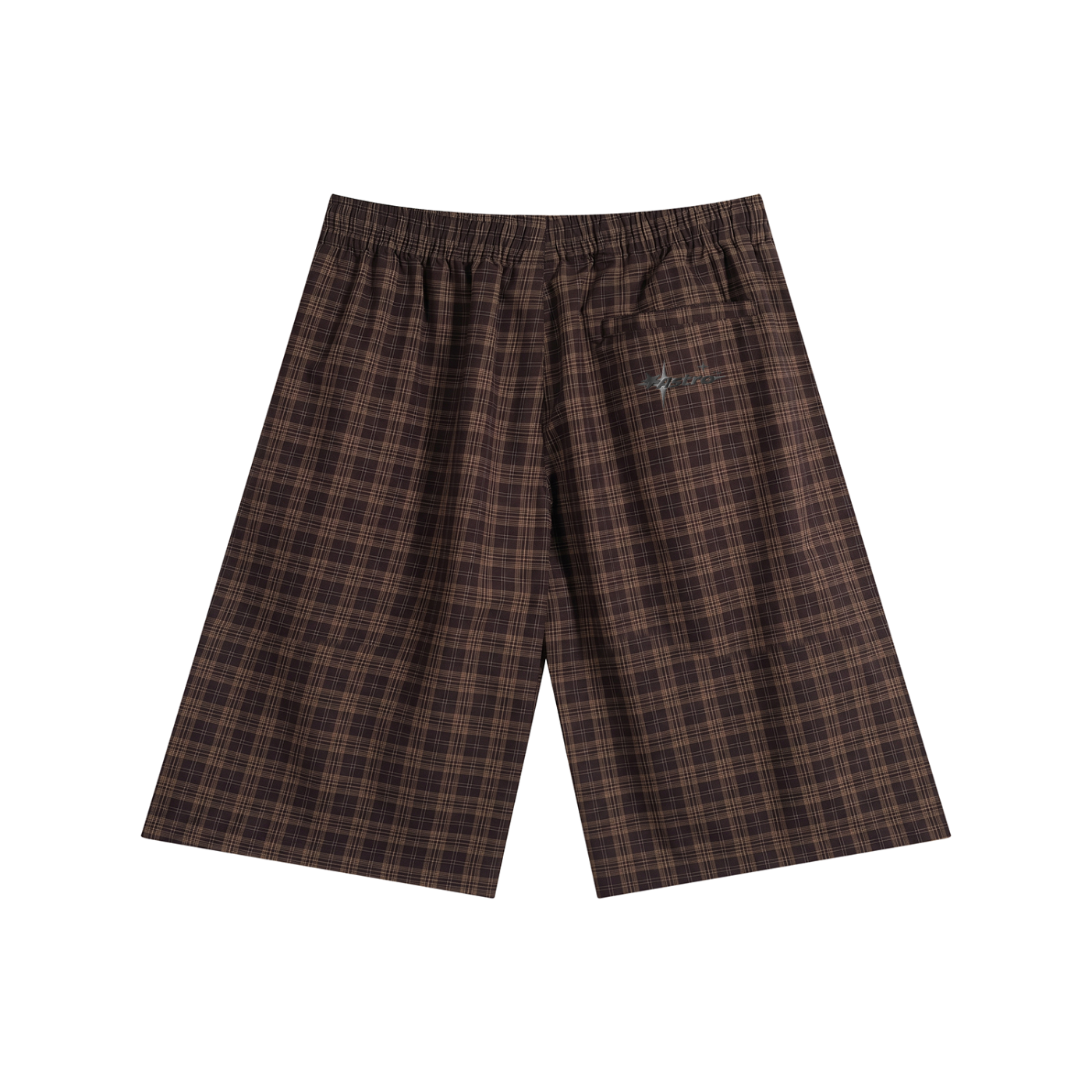 Unisex Plaid Wide Leg Shorts