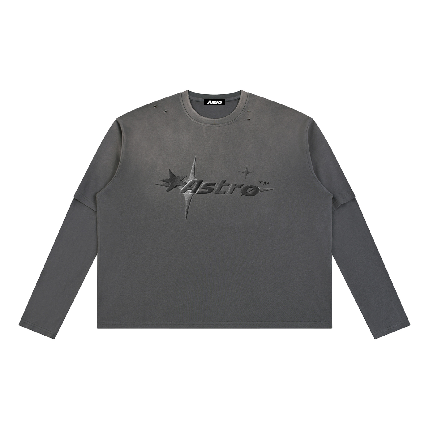 Unisex Vintage Wash Layered T-Shirt