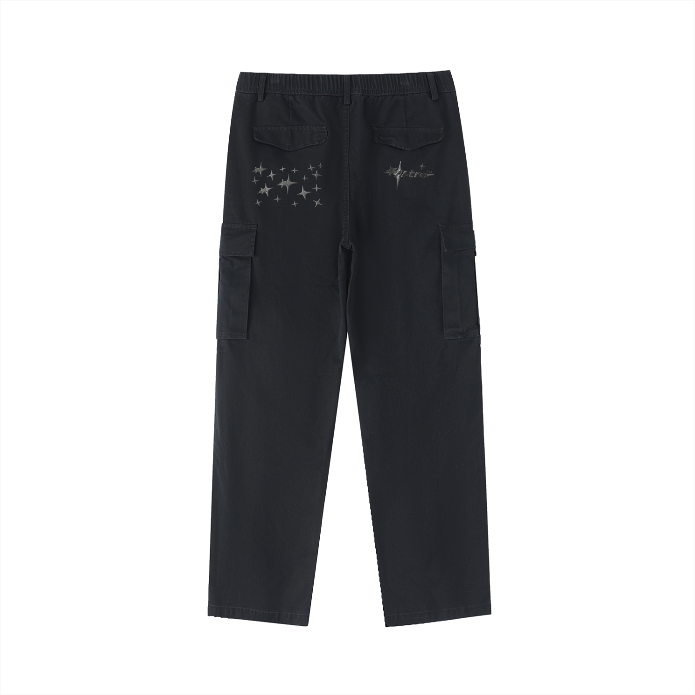 Cotton Elastic-Waist Cargo Pants