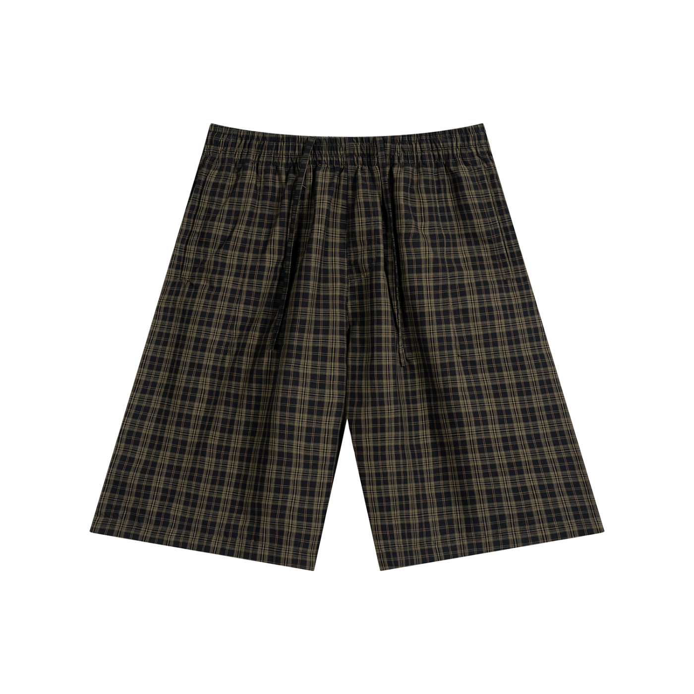 Unisex Plaid Wide Leg Shorts