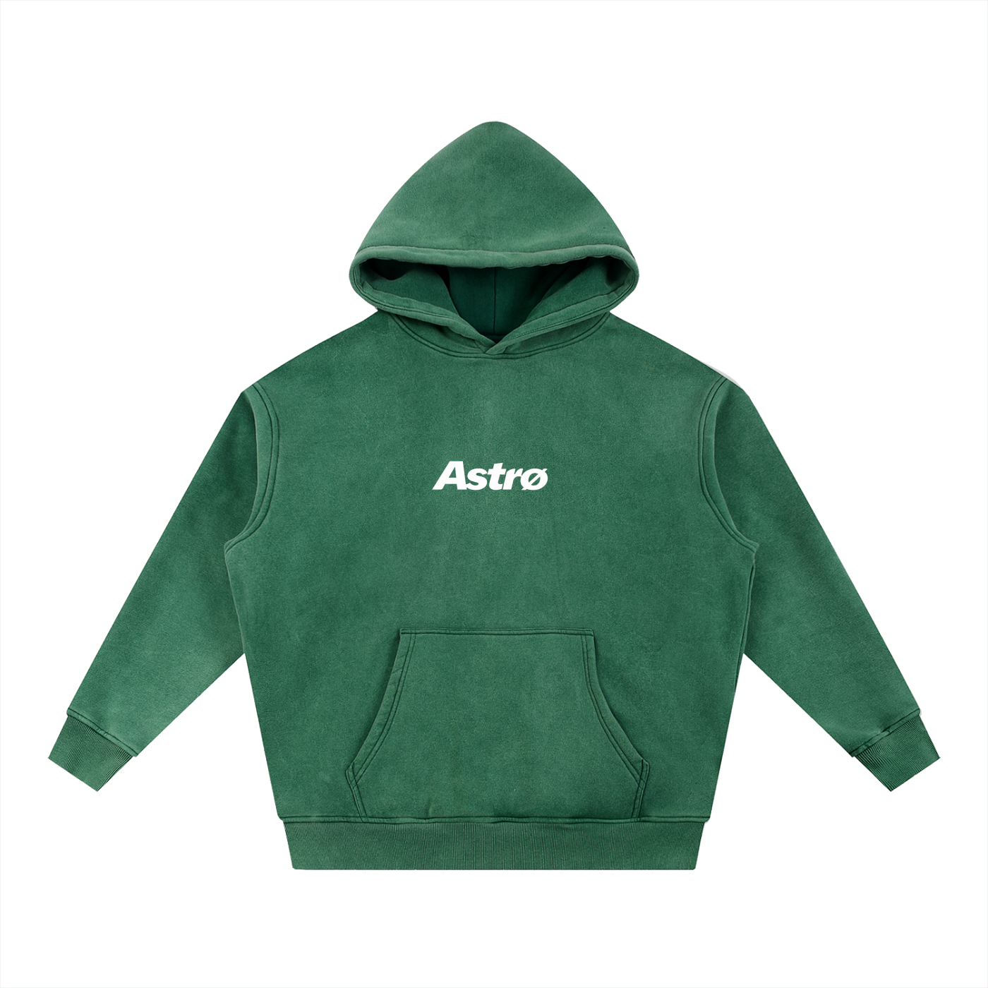 Snow Wash Fleece Oversize Hoodie