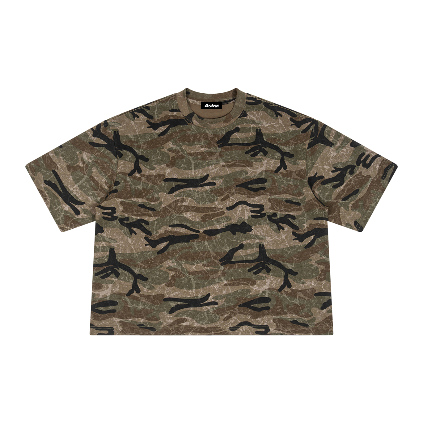 Unisex Boxy Camo Print T-Shirt