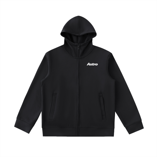 Essential Heavyweight High Neck  Zip-Up Hoodie