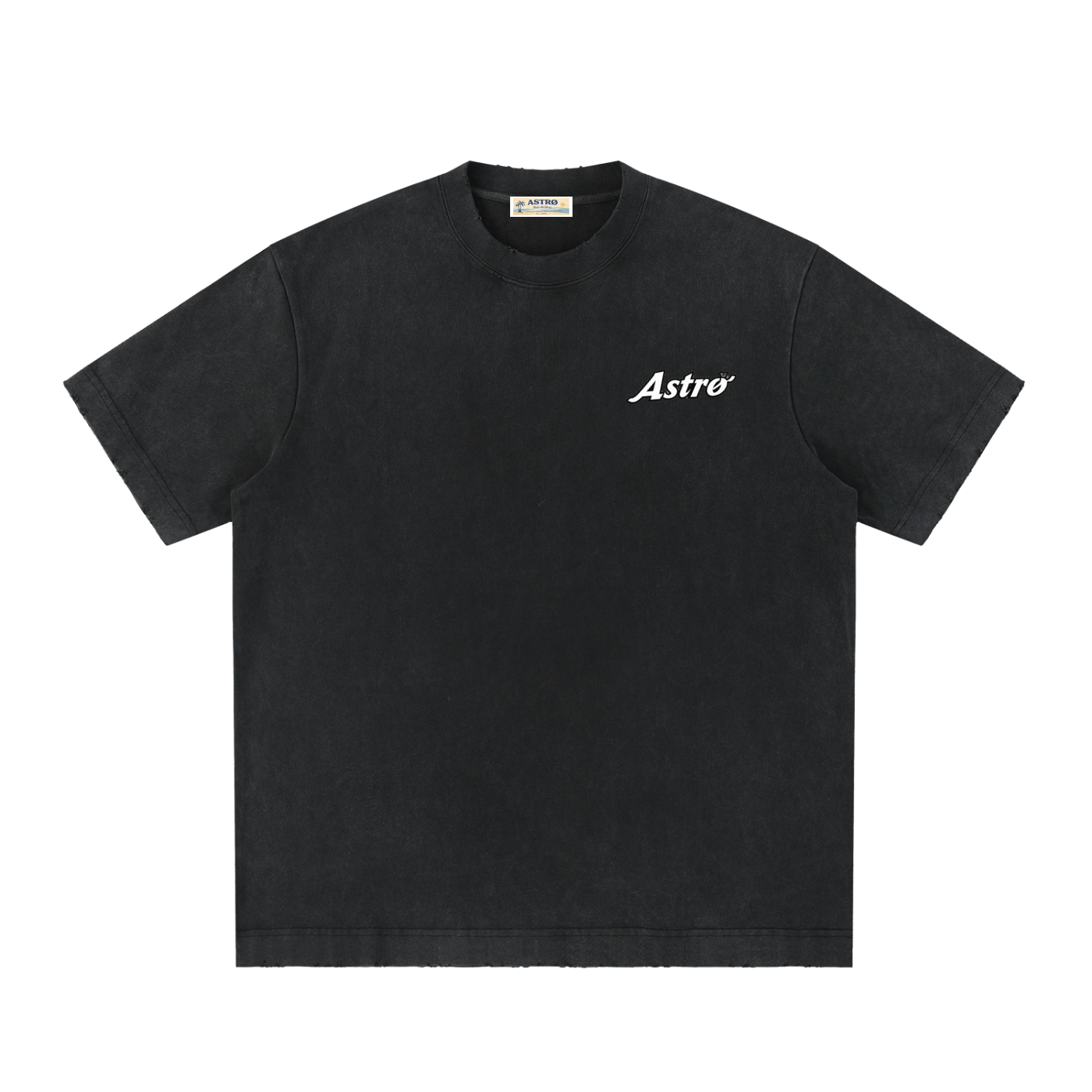 Heavyweight Vintage Washed Frayed T-Shirt