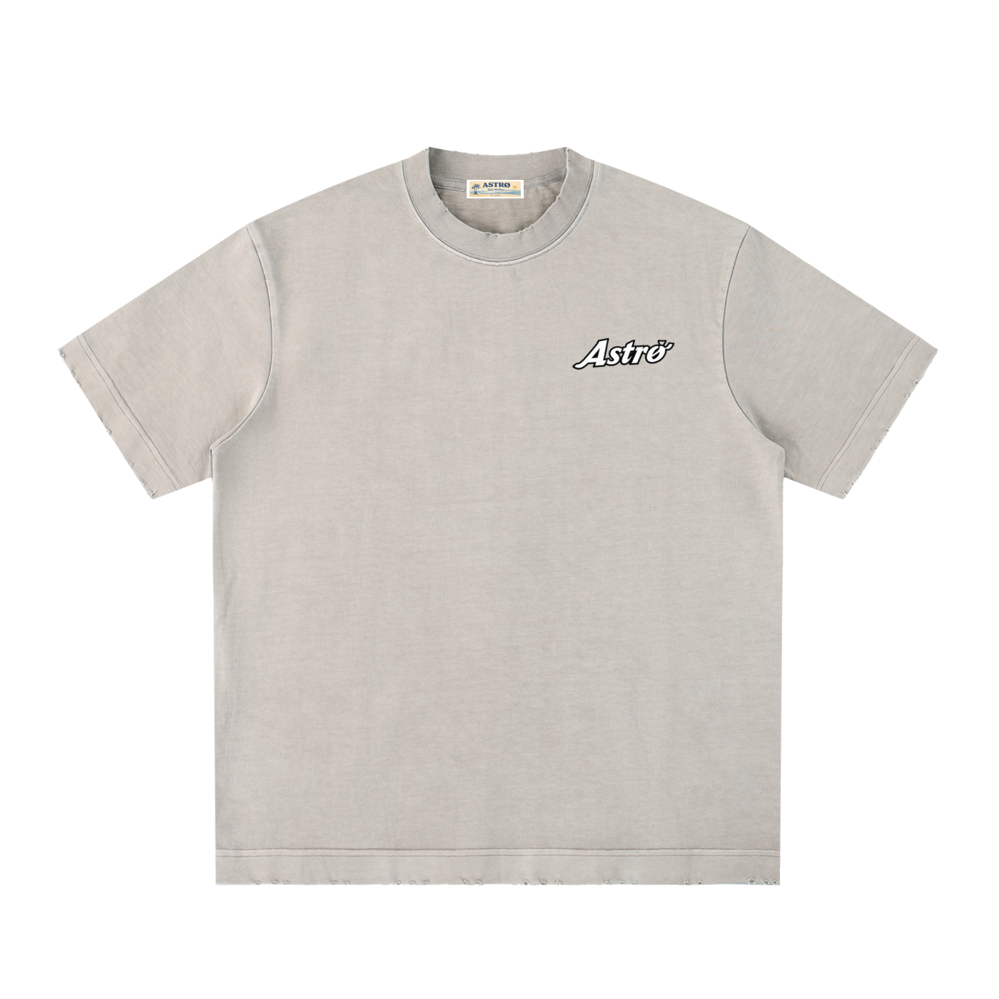 Heavyweight Vintage Washed Frayed T-Shirt