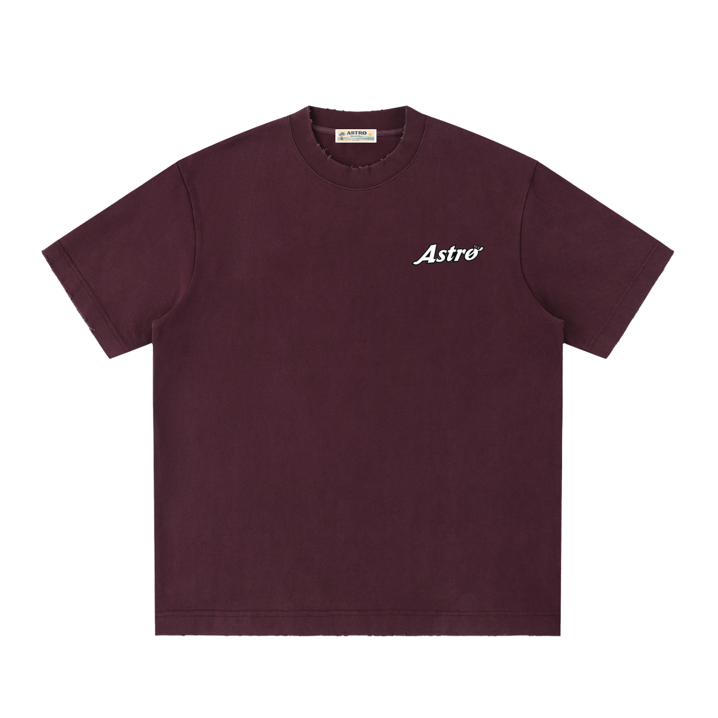 Heavyweight Vintage Washed Frayed T-Shirt